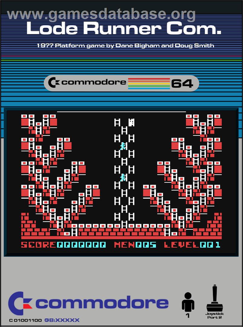 Lode Runner Com. - Commodore 64 - Artwork - Box