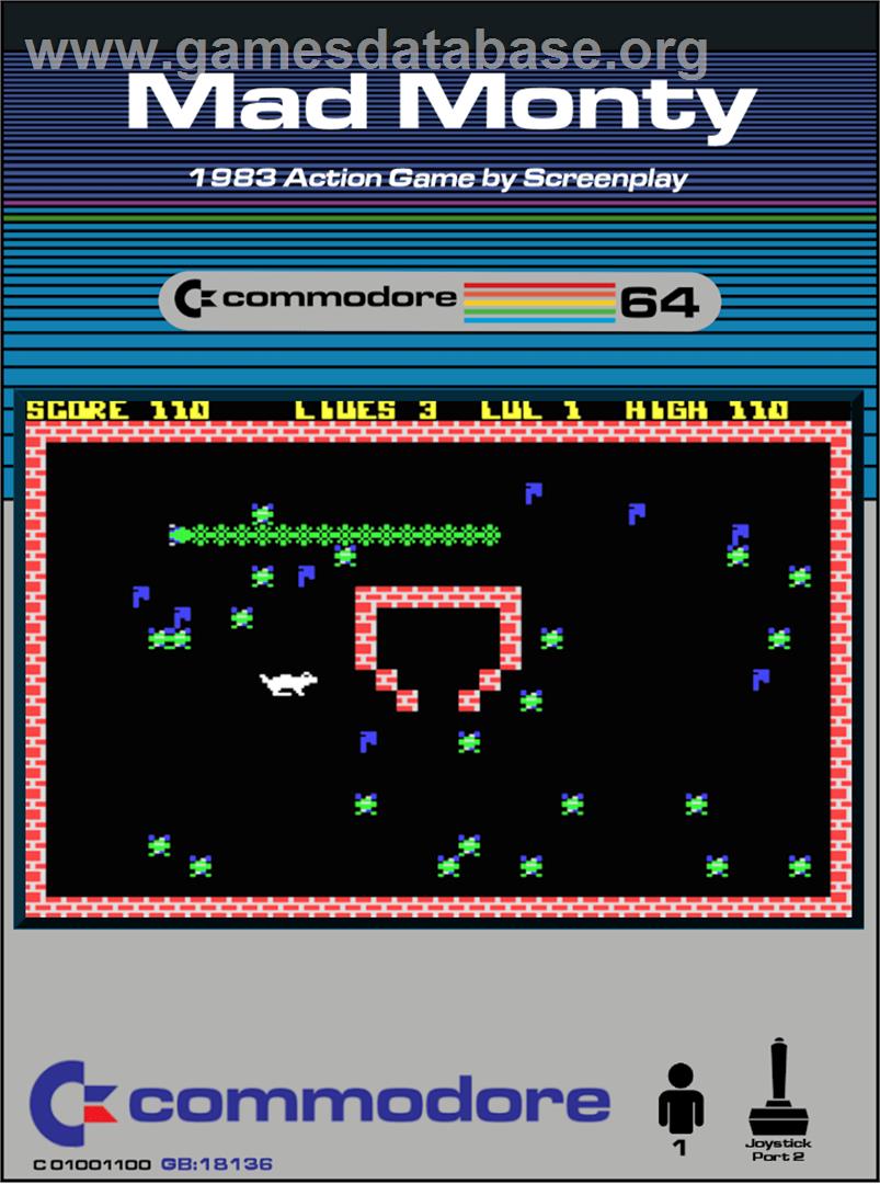Mad Monty - Commodore 64 - Artwork - Box