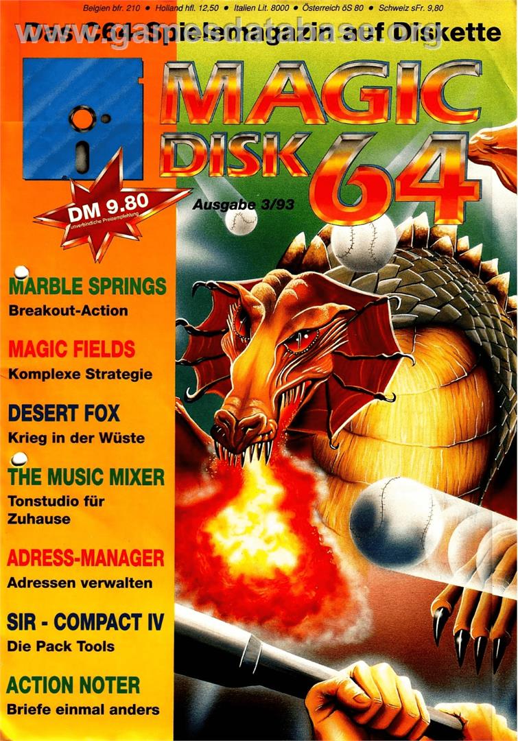 Magic Fields - Commodore 64 - Artwork - Box