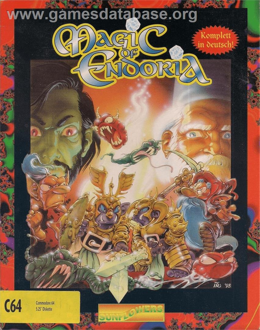 Magic Of Endoria - Commodore 64 - Artwork - Box