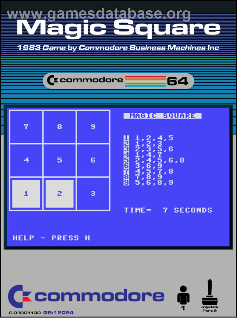 Magic Square (Falcon Soft) - Commodore 64 - Artwork - Box