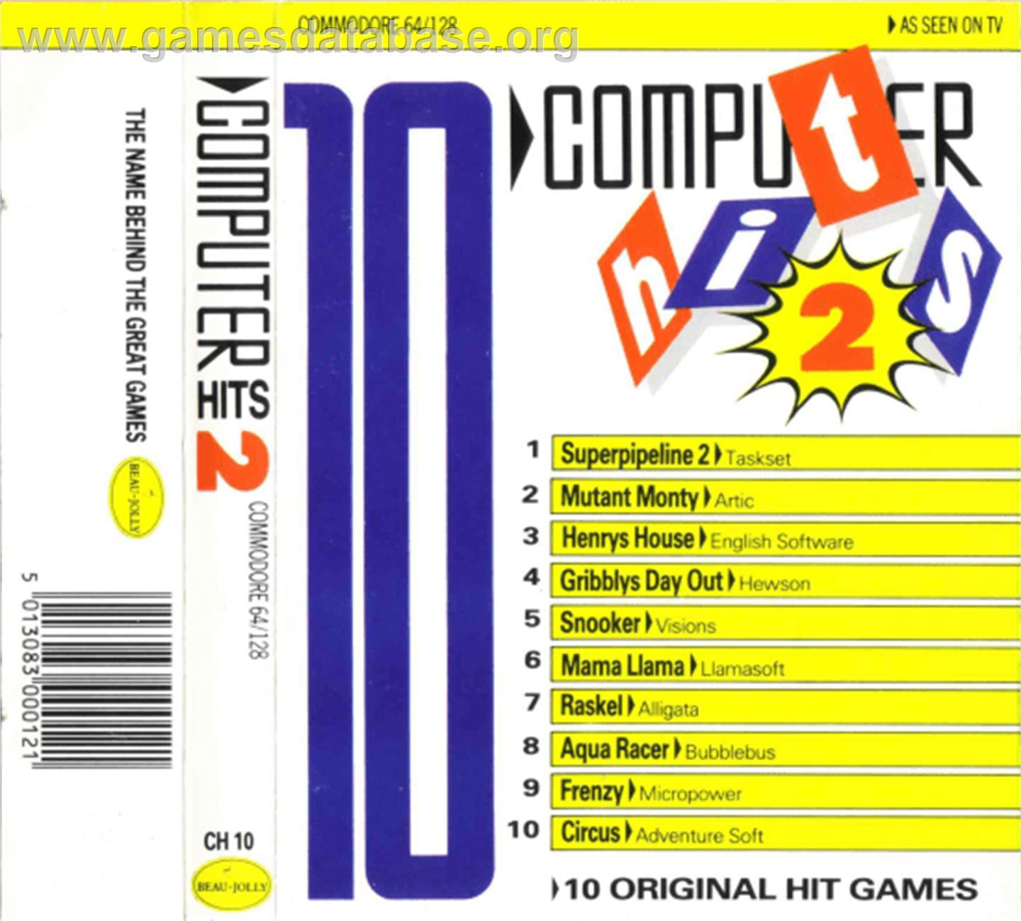 Mama Llama - Commodore 64 - Artwork - Box
