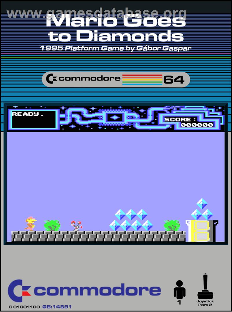Mario Goes To Diamonds - Commodore 64 - Artwork - Box