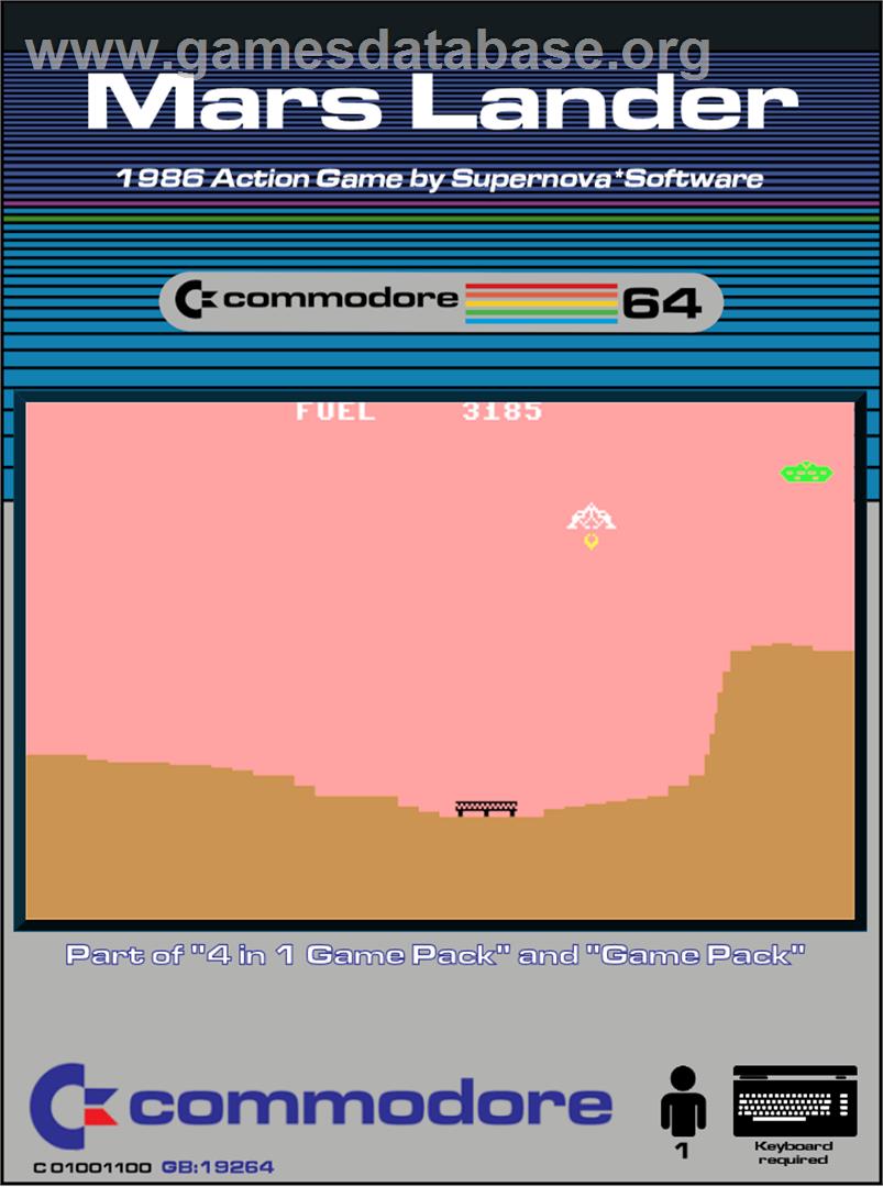 Mars Lander (Unknown) - Commodore 64 - Artwork - Box