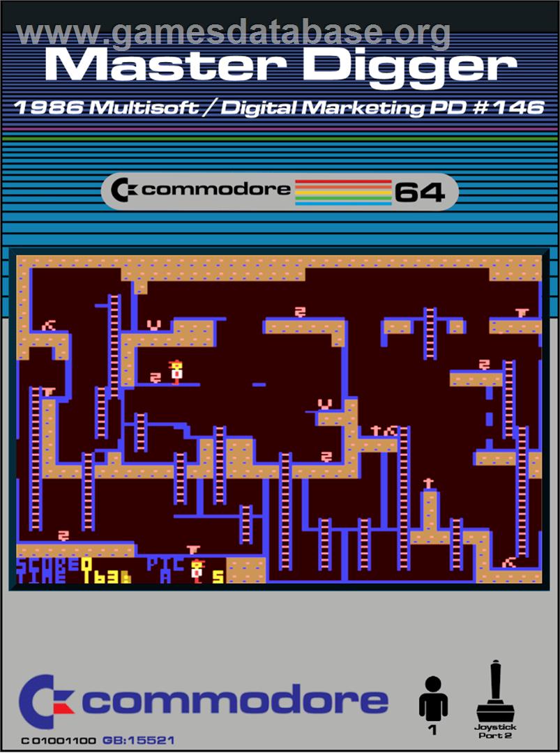 Master Digger - Commodore 64 - Artwork - Box