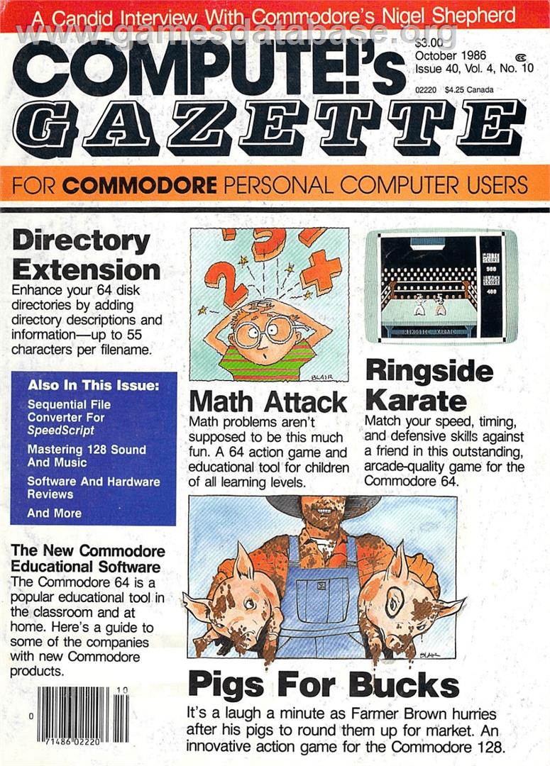 Math Attack (Compute!) - Commodore 64 - Artwork - Box