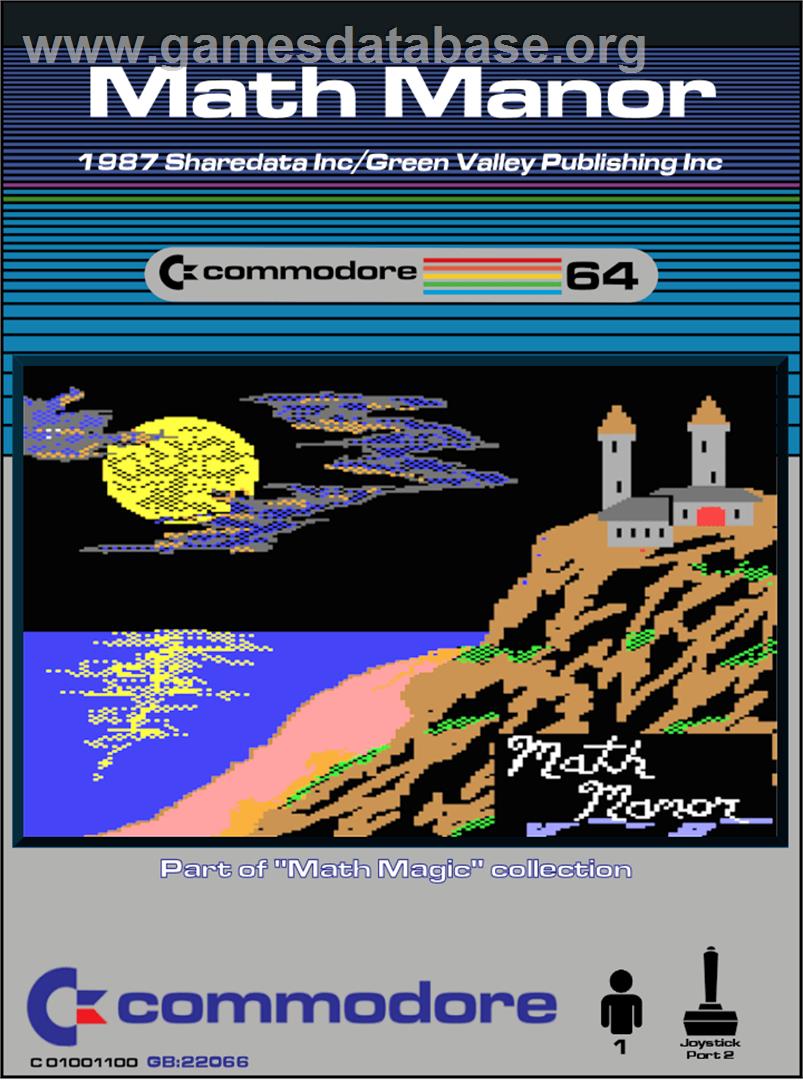 Math Manor - Commodore 64 - Artwork - Box