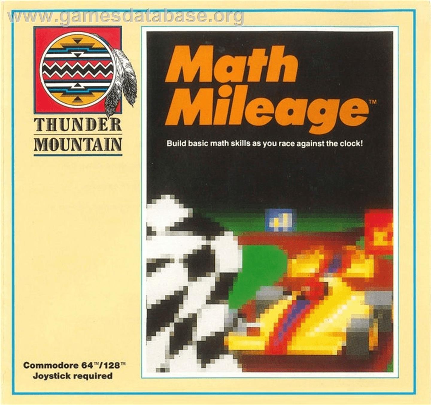 Math Mileage - Commodore 64 - Artwork - Box