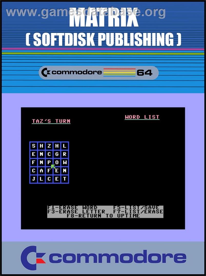Matrix (Double Density) - Commodore 64 - Artwork - Box