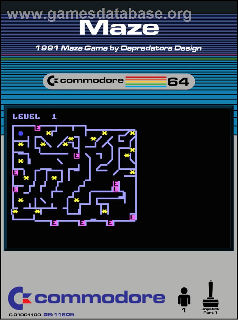 Maze (1978) - Commodore 64 - Artwork - Box