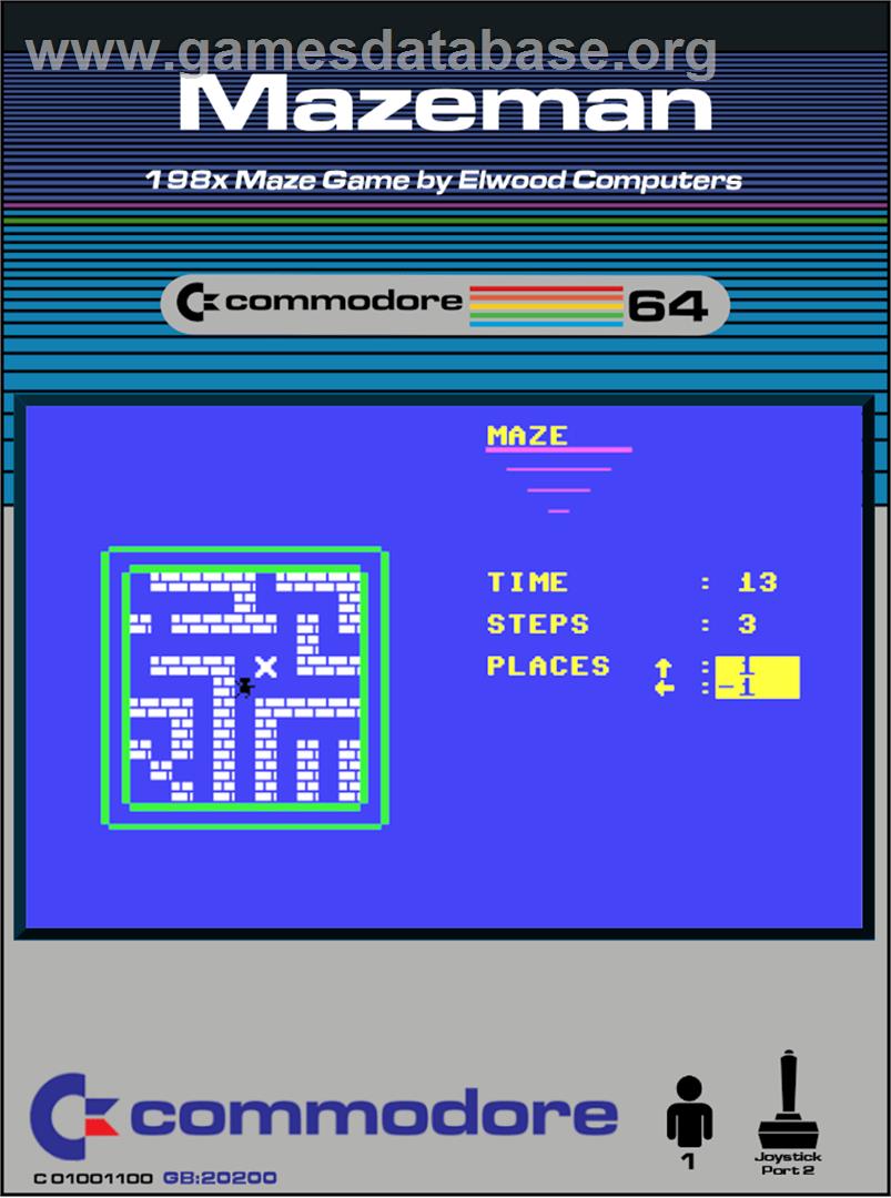 Mazeman (Robtek) - Commodore 64 - Artwork - Box