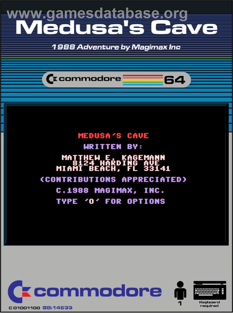 Medusa's Cave - Commodore 64 - Artwork - Box