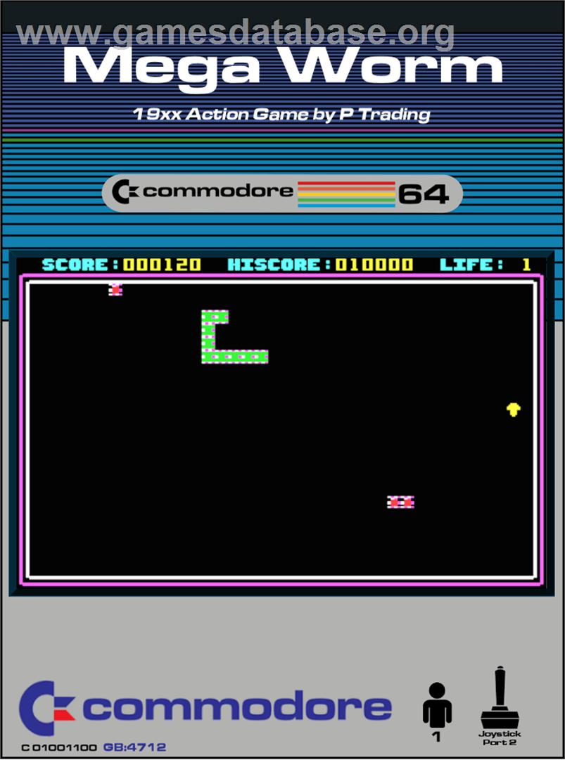 Mega Worm - Commodore 64 - Artwork - Box