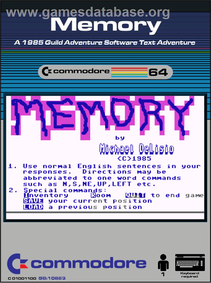 Memory (Unknown Fr) - Commodore 64 - Artwork - Box
