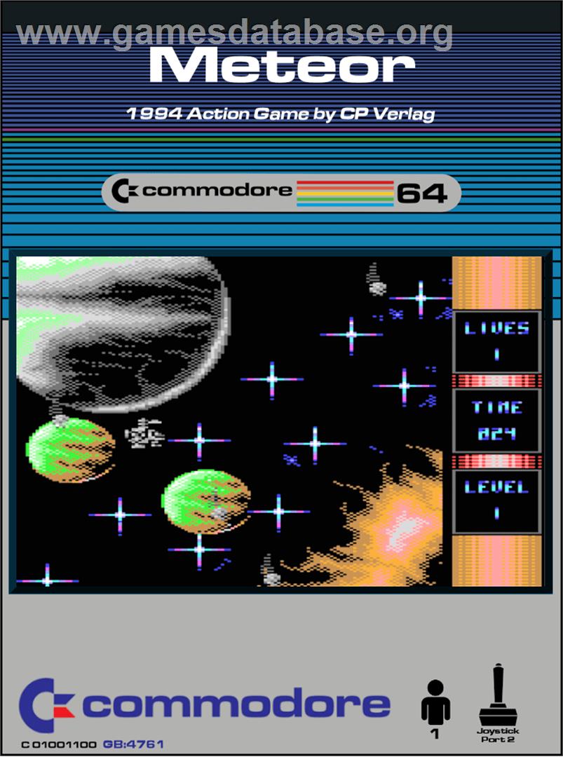 Meteor (CP Verlag) - Commodore 64 - Artwork - Box