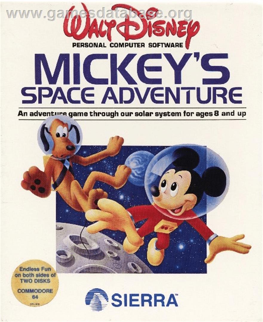 Mickey's Space Adventure - Commodore 64 - Artwork - Box