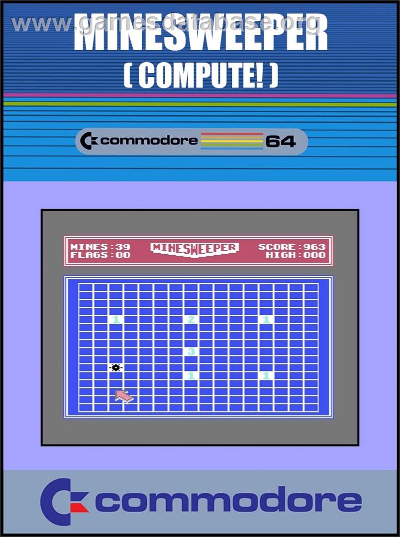 Minesweeper (Binary Zone PD) - Commodore 64 - Artwork - Box