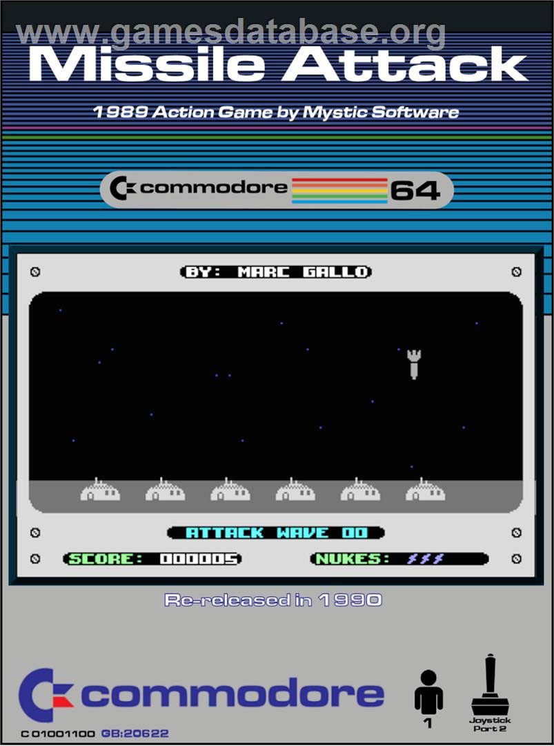 Missile Attack - Commodore 64 - Artwork - Box