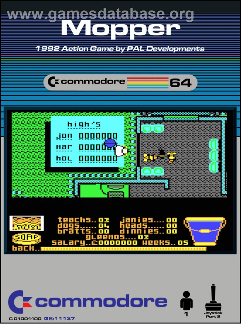 Mopper - Commodore 64 - Artwork - Box