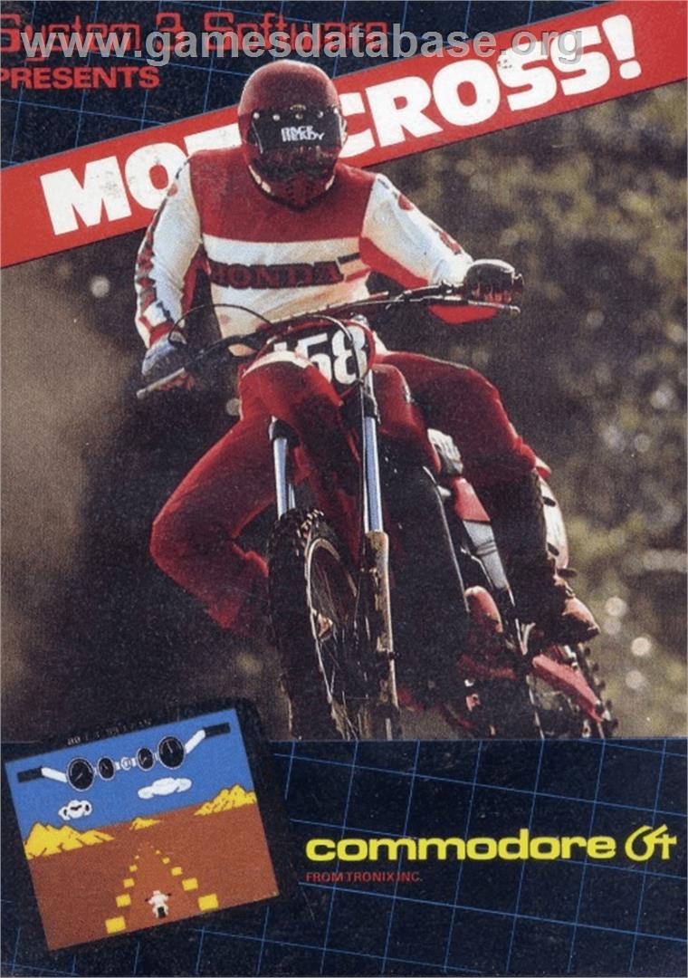 Motocross (RUN) - Commodore 64 - Artwork - Box