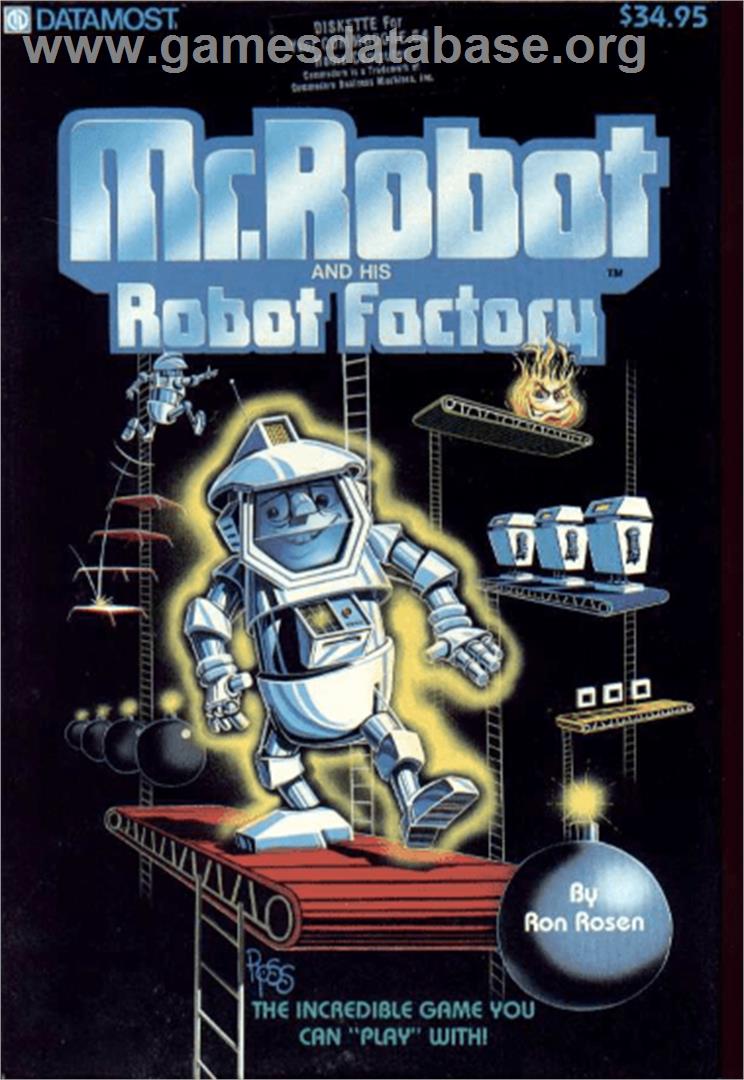Mr. Robot and His Robot Factory - Commodore 64 - Artwork - Box