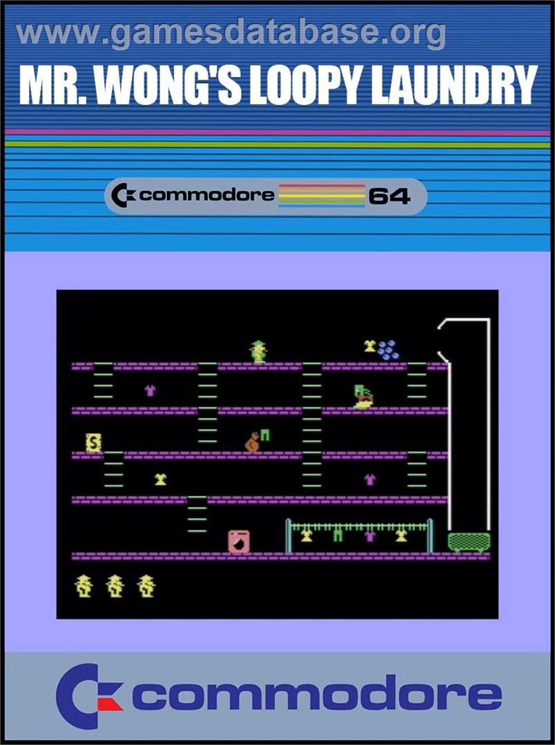 Mr. Wong's Loopy Laundry - Commodore 64 - Artwork - Box