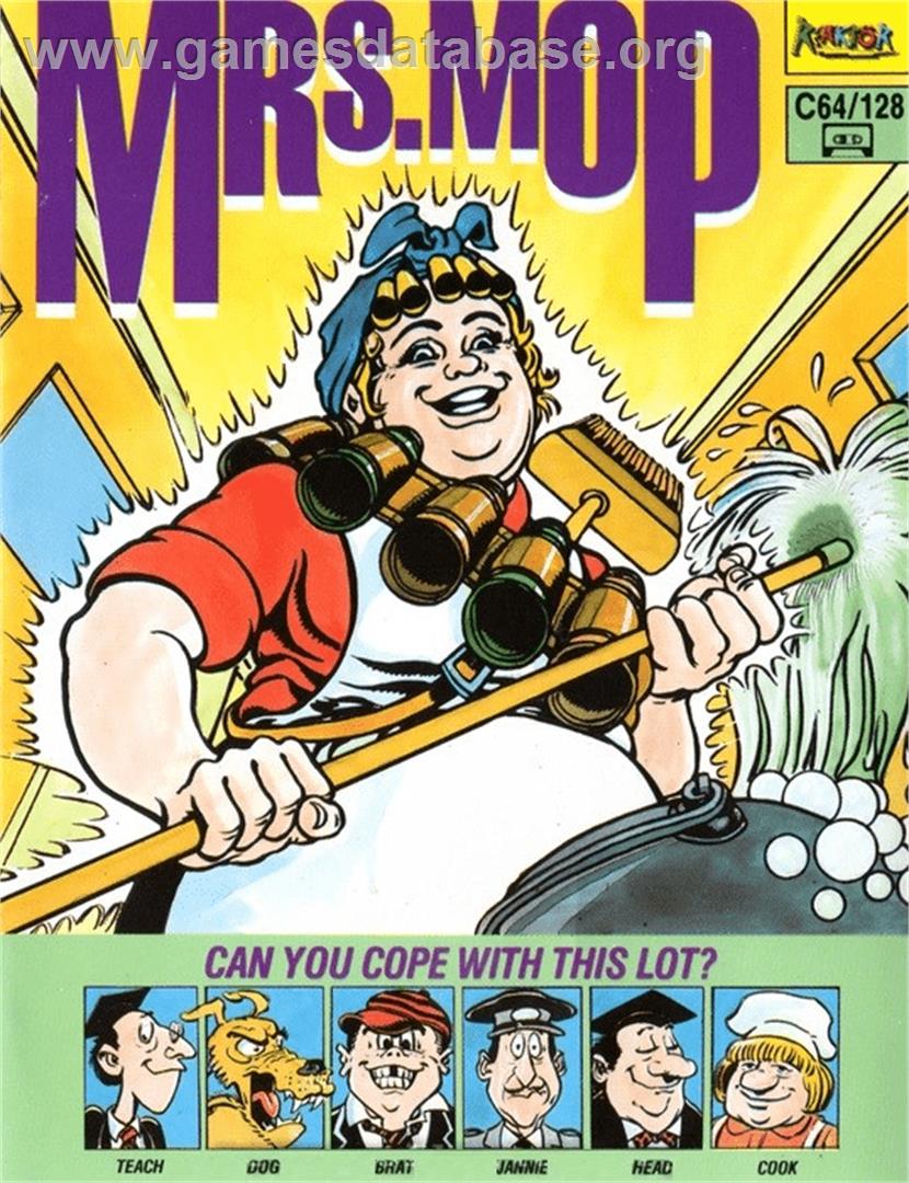 Mrs. Mop - Commodore 64 - Artwork - Box