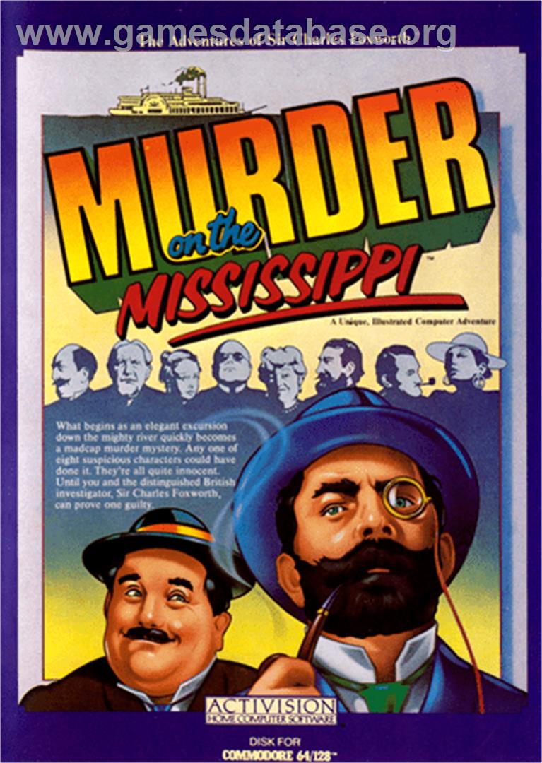 Murder on the Mississippi - Commodore 64 - Artwork - Box