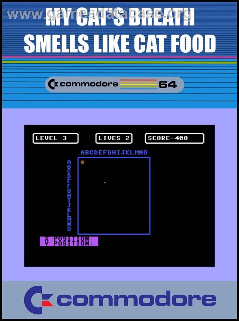 My Cat's Breath Smells Like Cat Food - Commodore 64 - Artwork - Box