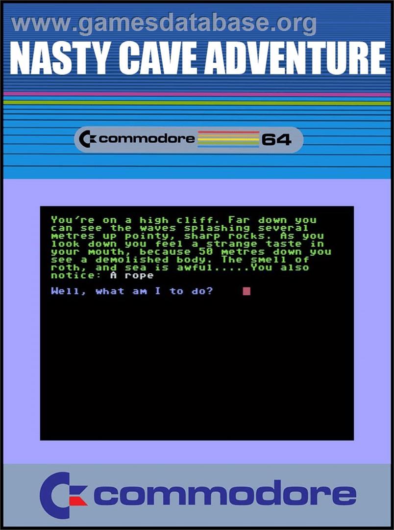 Nasty Cave Adventure - Commodore 64 - Artwork - Box