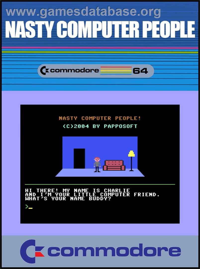 Nasty Computer People - Commodore 64 - Artwork - Box