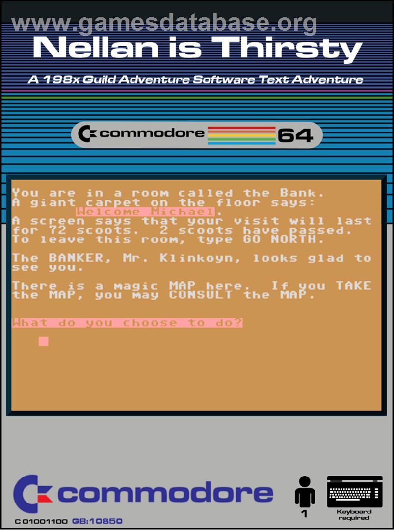 Nellan Is Thirsty - Commodore 64 - Artwork - Box