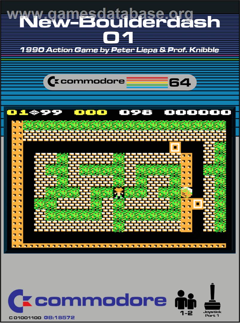 New-boulderdash 01 - Commodore 64 - Artwork - Box