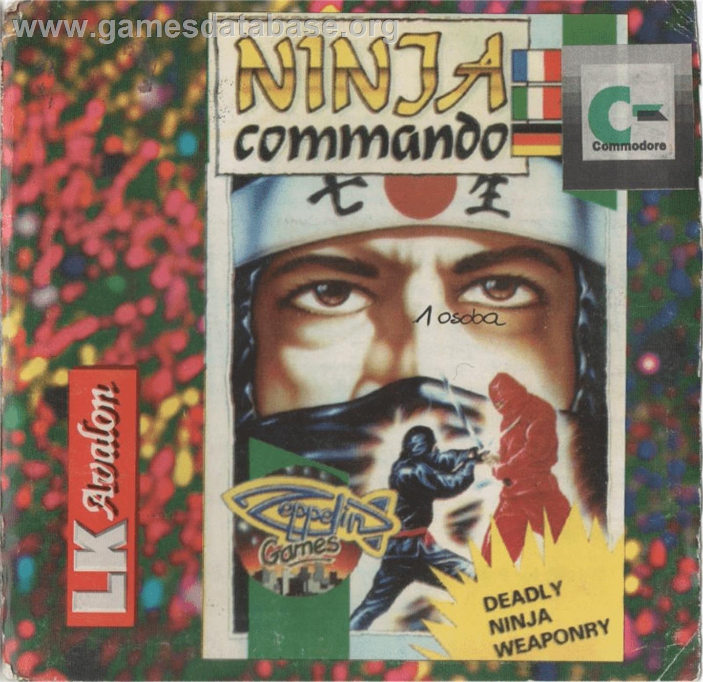 Ninja Commando - Commodore 64 - Artwork - Box