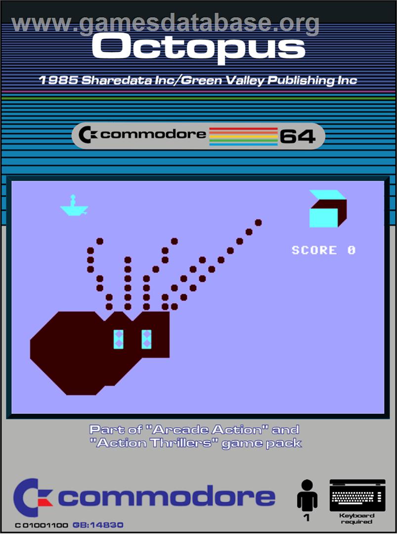 Octopus (ShareData / MSP) - Commodore 64 - Artwork - Box