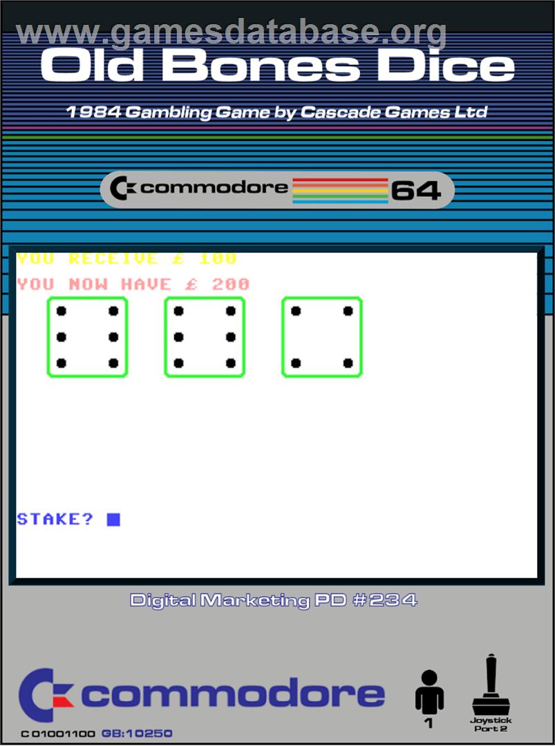 Old Bones Dice - Commodore 64 - Artwork - Box