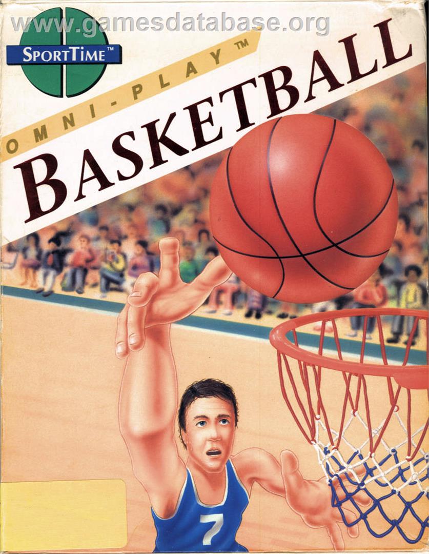 Omni-play Basketball - Commodore 64 - Artwork - Box