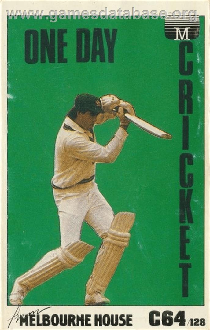 One-day Cricket - Commodore 64 - Artwork - Box