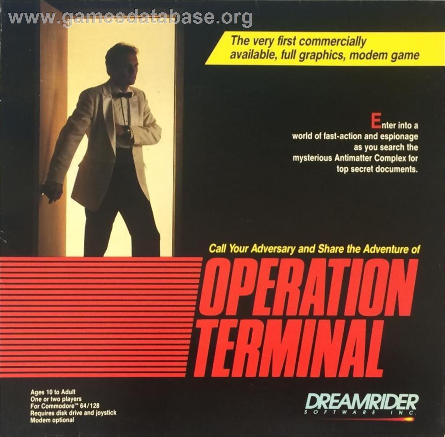 Operation Terminal - Commodore 64 - Artwork - Box