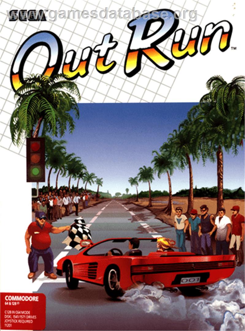 OutRun - Commodore 64 - Artwork - Box