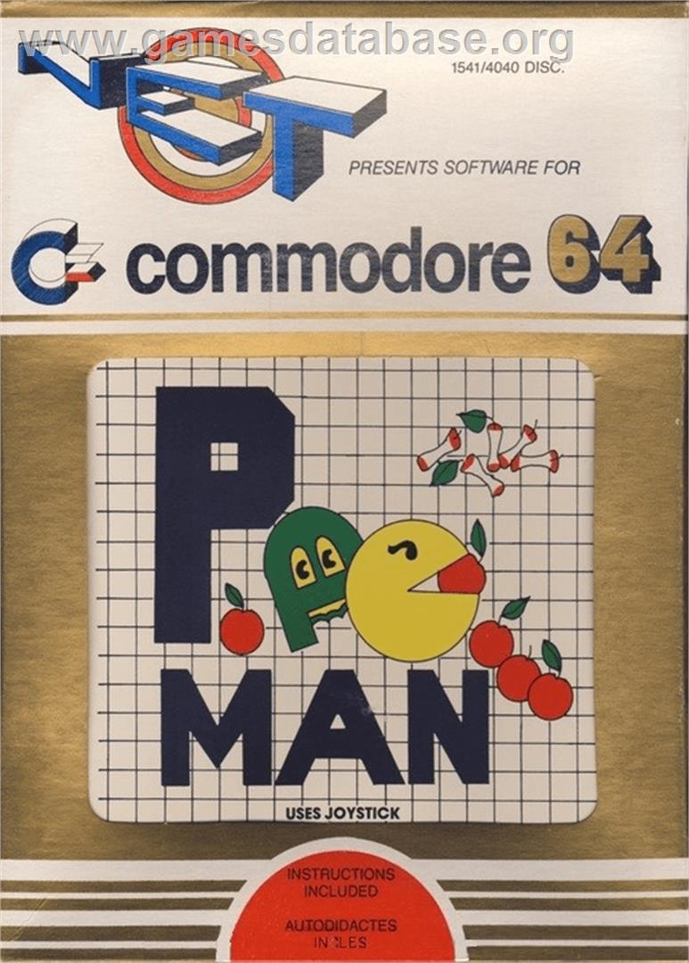 P. Man - Commodore 64 - Artwork - Box