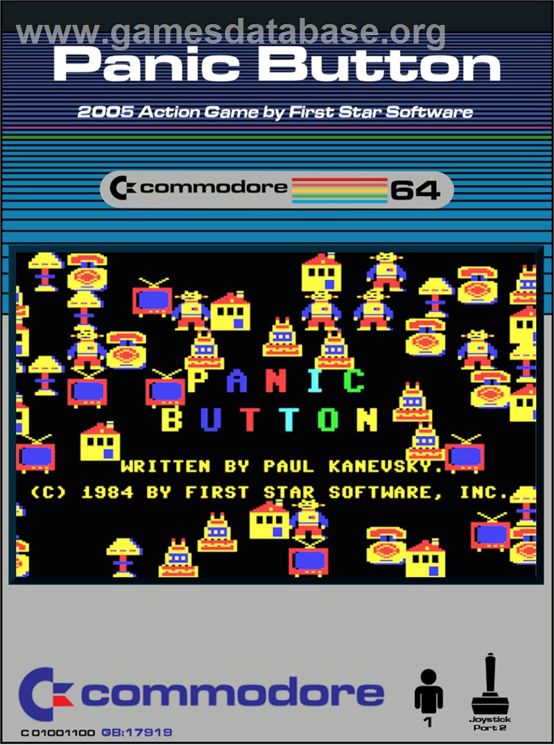 Panic Button - Commodore 64 - Artwork - Box