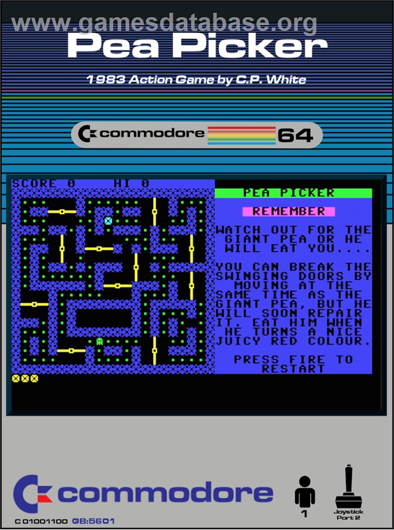 Pea Picker - Commodore 64 - Artwork - Box