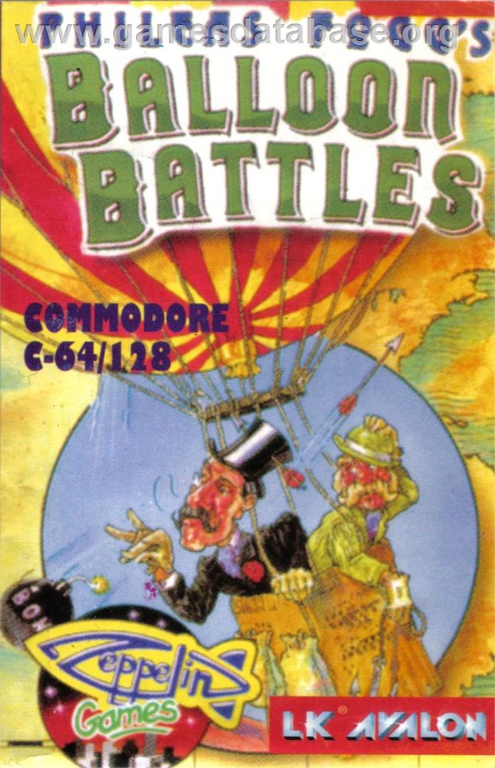 Phileas Fogg's Balloon Battles - Commodore 64 - Artwork - Box