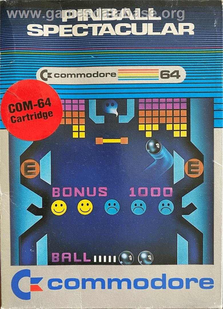Pinball Spectacular - Commodore 64 - Artwork - Box