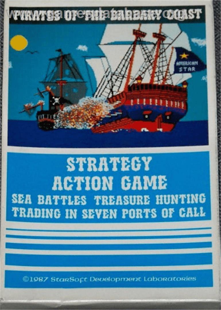 Pirates of the Barbary Coast - Commodore 64 - Artwork - Box