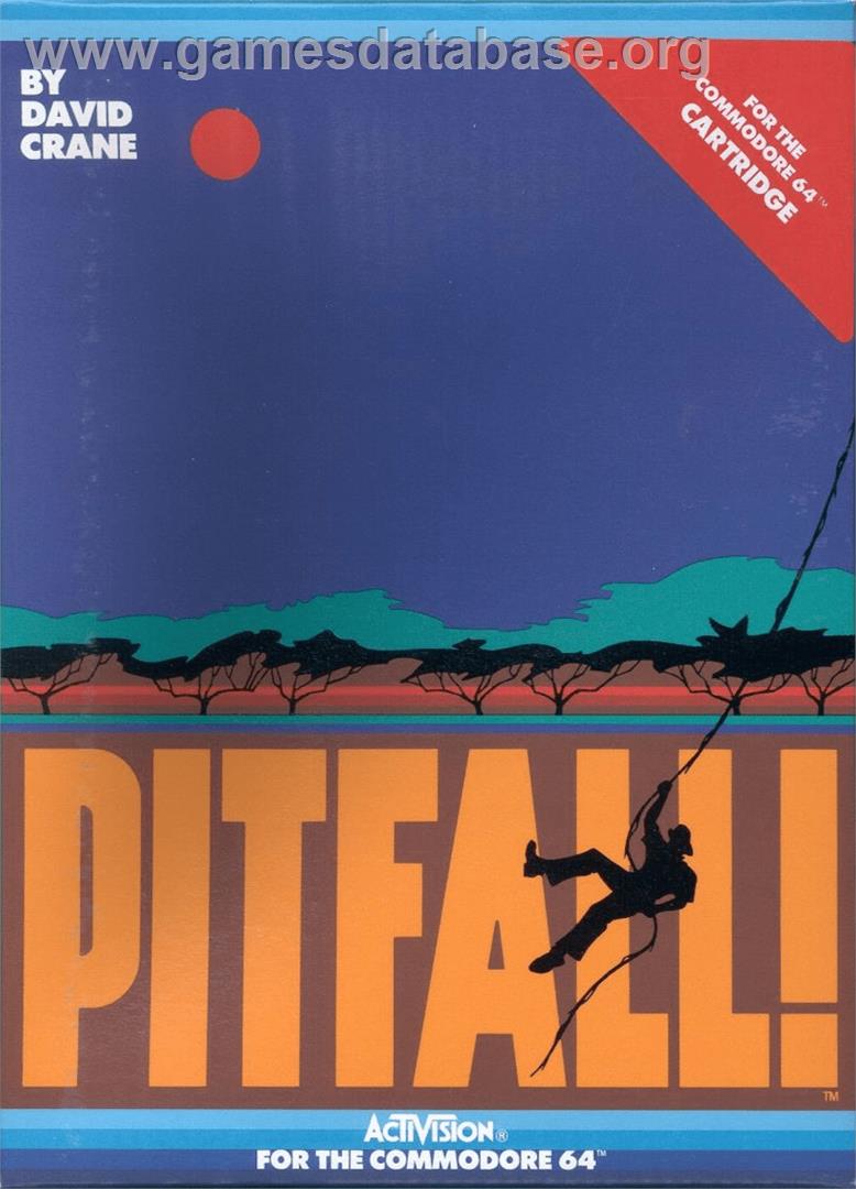 Pitfall 2 - Lost Caverns - Commodore 64 - Artwork - Box