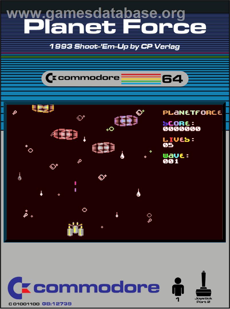 Planet Force - Commodore 64 - Artwork - Box
