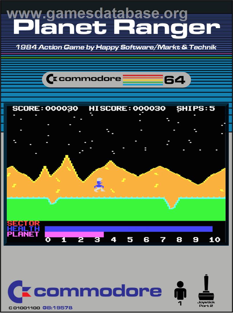 Planet Ranger - Commodore 64 - Artwork - Box