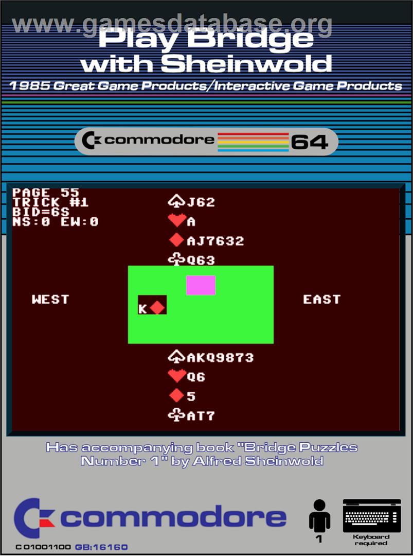 Play Bridge With Sheinwold - Commodore 64 - Artwork - Box
